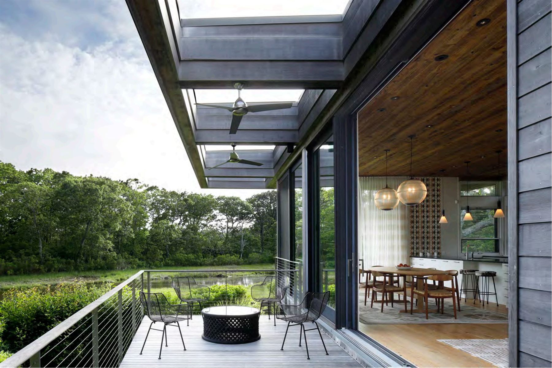 Pond House — marsh porch
