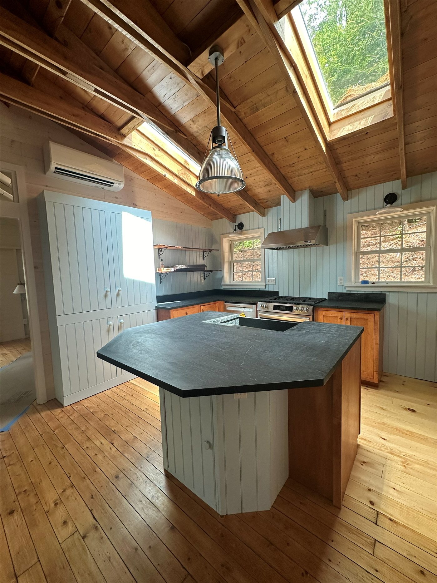 Colony Lane — Kitchen under the Wood Ceiling