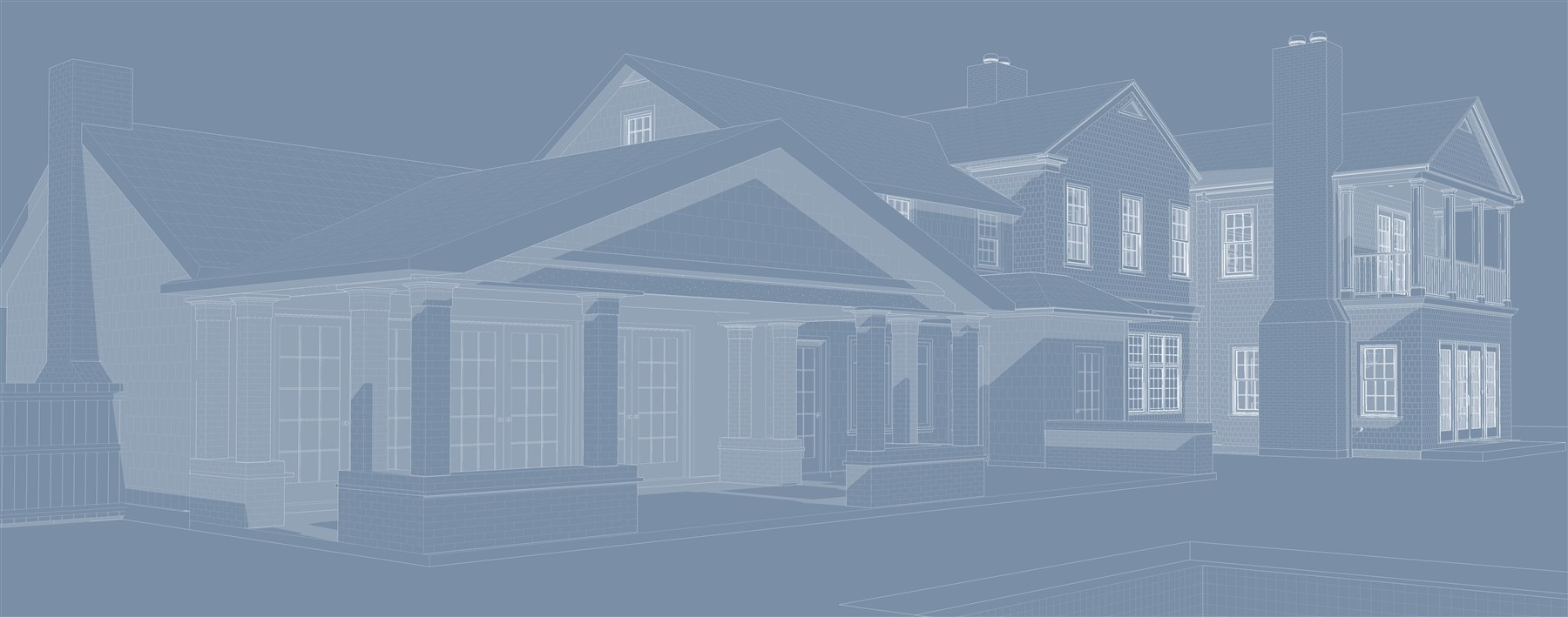 Further Lane — Northeast Perspective Drawing