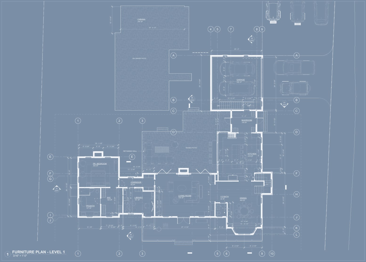 Jericho Path — Level 1 Furniture Plan