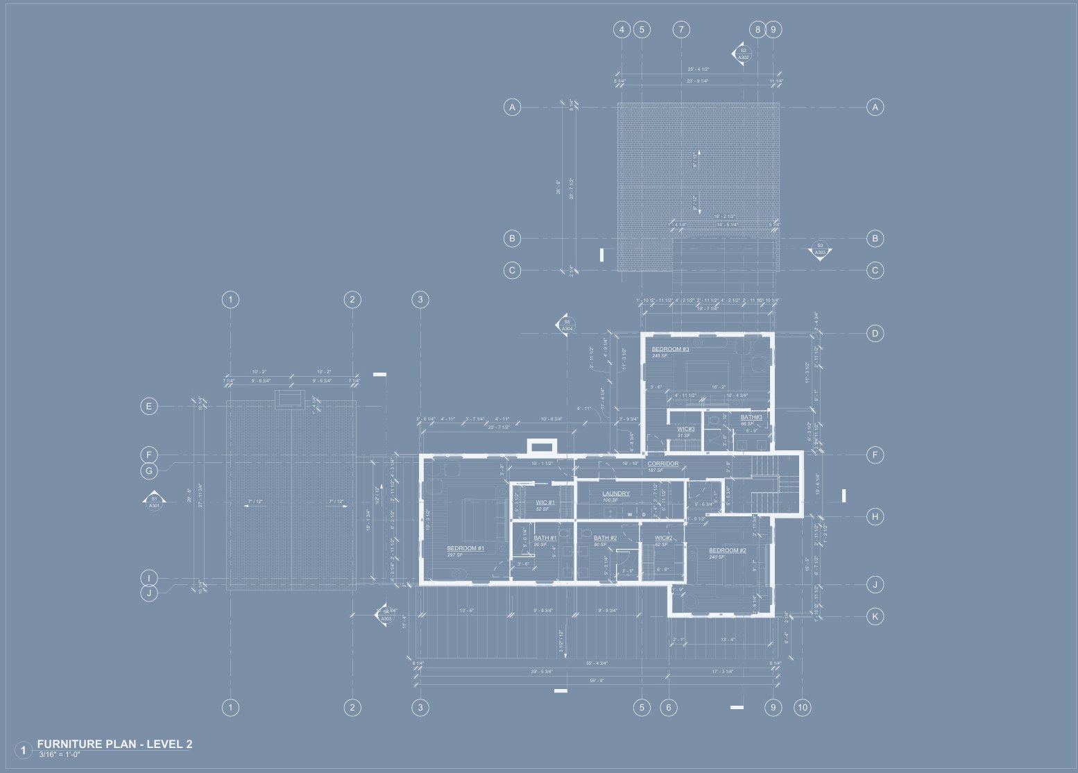 Jericho Path — Level 2 Furniture Plan