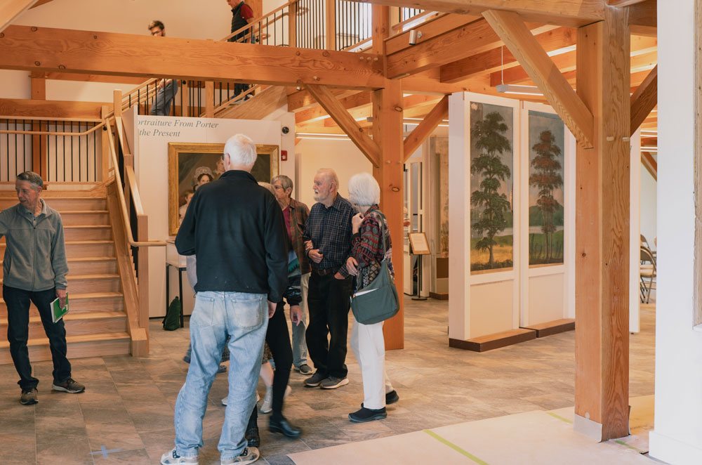 Mural Museum — guests in the new gallery barn