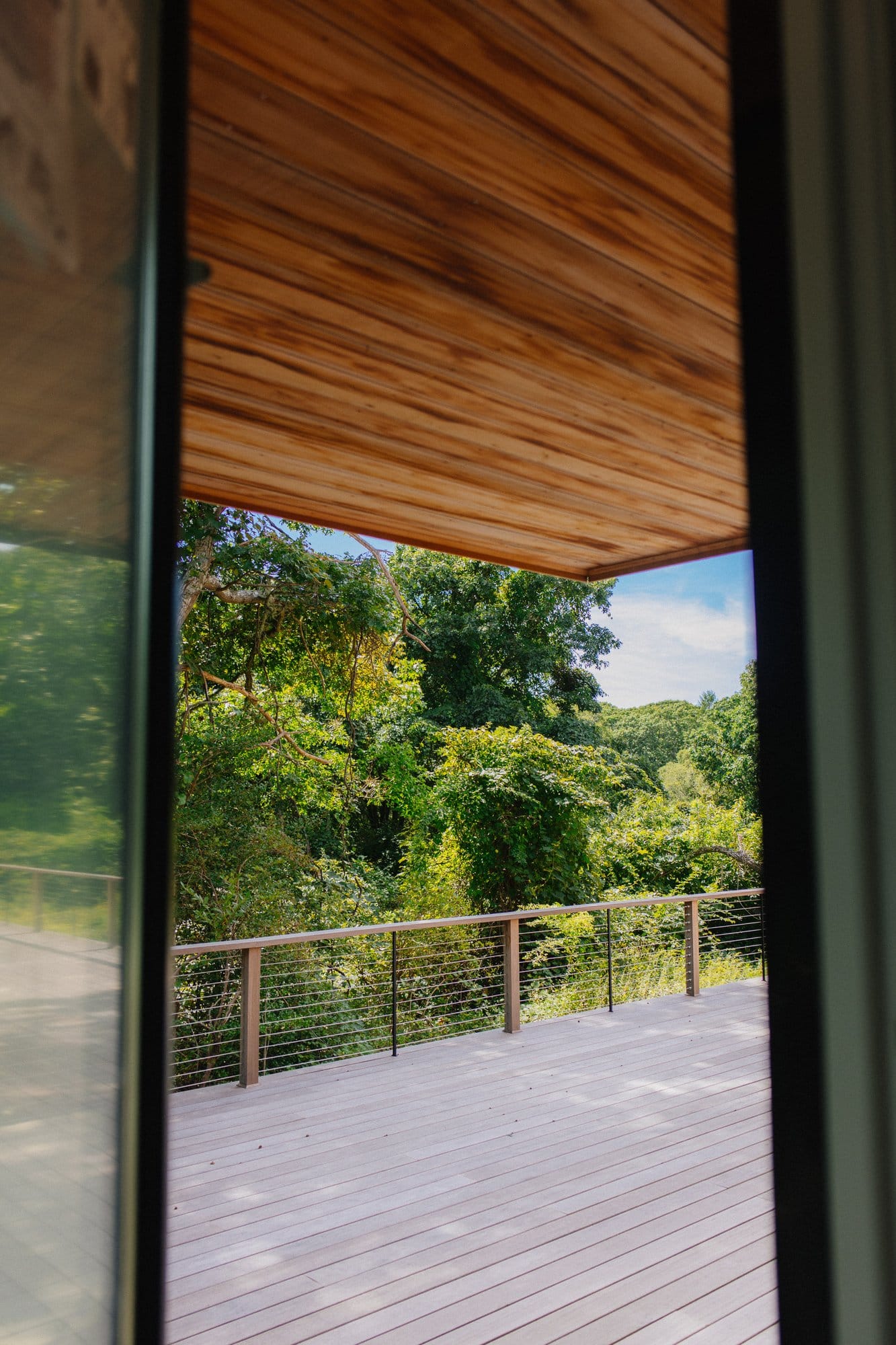 Pennywise Path — the cedar house and its deck, from the garden