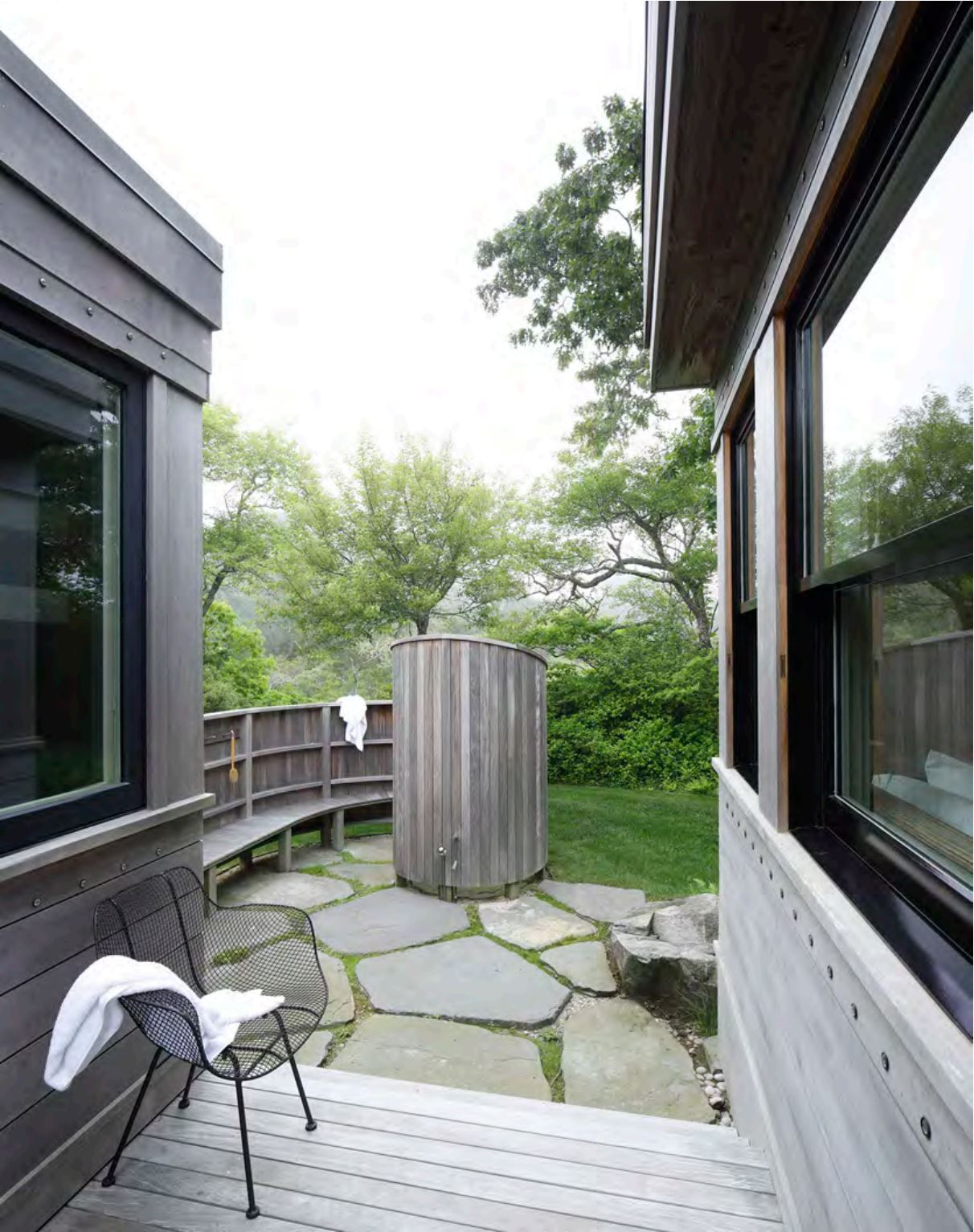 Pond House — Outdoor Shower