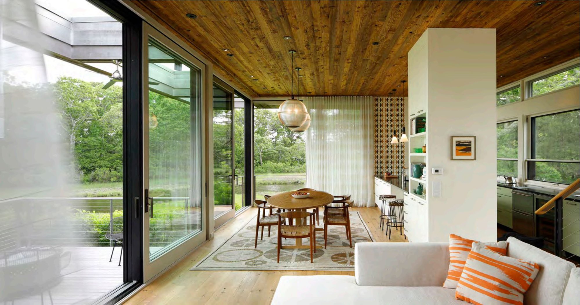 Pond House — Dining and Living
